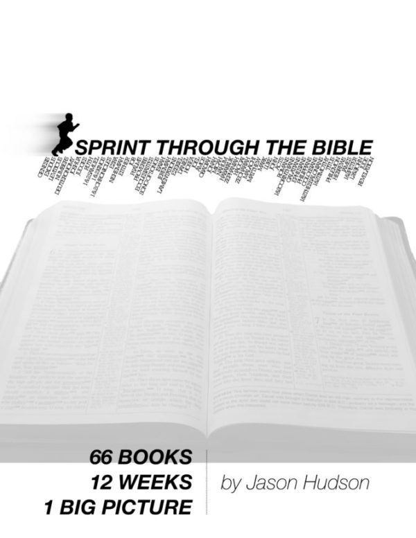 Sprint Through the Bible black-and-white Cover on digbiblestudy.com